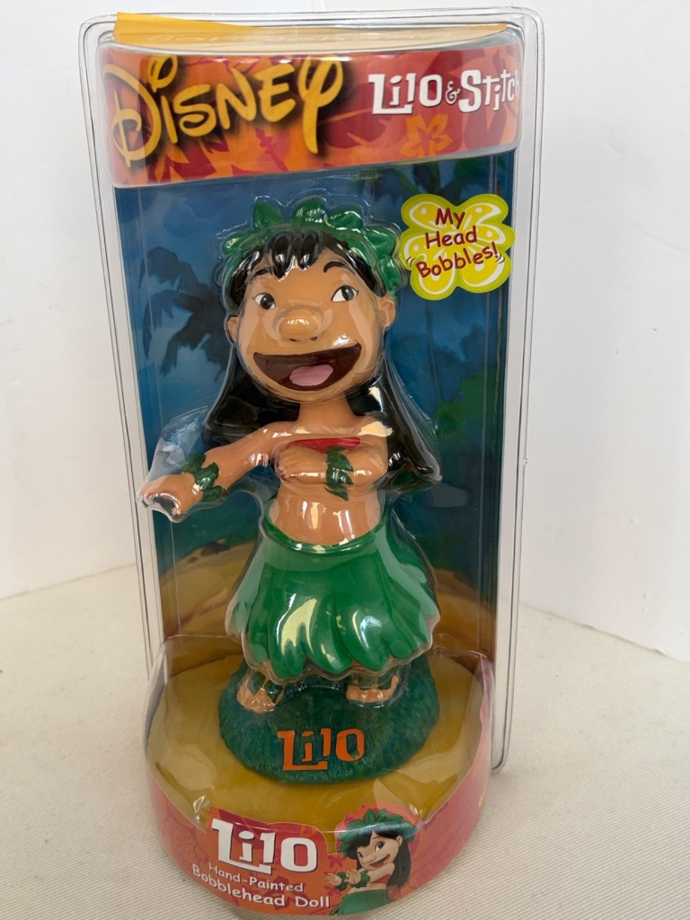 Disney Lilo Green Hula Bobblehead Doll